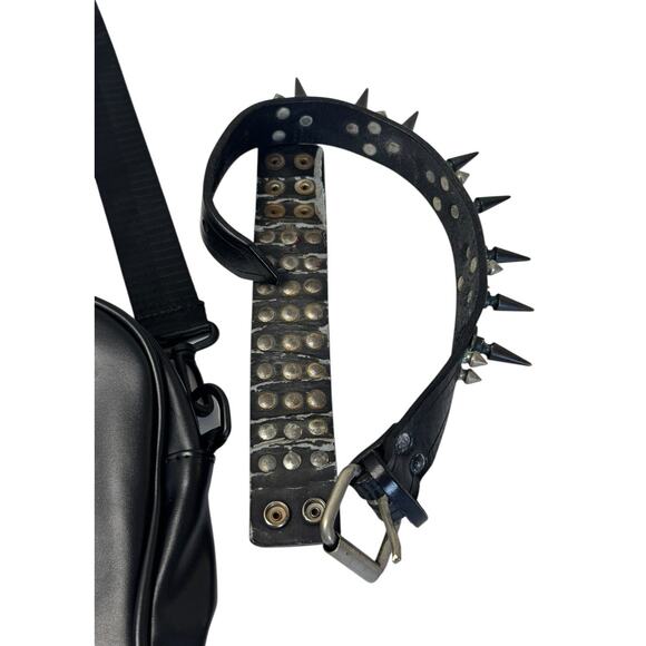 SCREAM Ghost Face Crossbody Purse Spiked Choker Bracelet Goth Rave Punk Cosplay - Picture 5 of 6